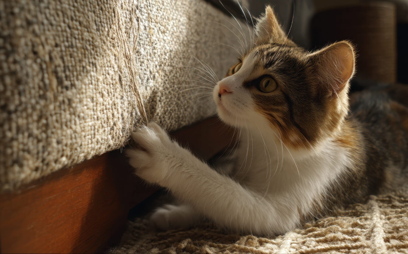 How do I stop my cat from scratching furniture?